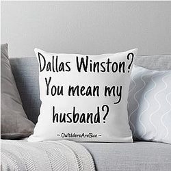 Dallas Winston Throw Pillow