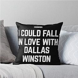 I Heart Dallas Winston Throw Pillow