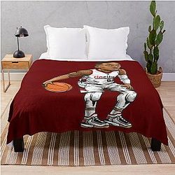 Damian Lillard Chibi Throw Blanket