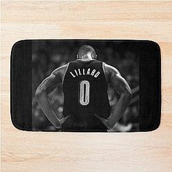 Damian Lillard Black Bath Mat