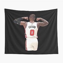 Damian Lillard Basketball Three Point God Tapestry