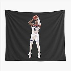 Damian Lillard Basketball USA Champions Tapestry