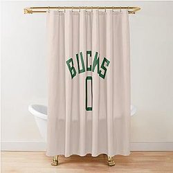 Damian Lillard Milwaukee Bucks NBA Shower Curtain