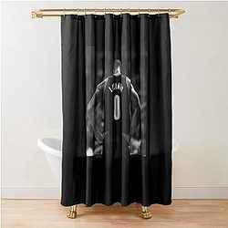 Damian Lillard Black Shower Curtain