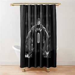 Damian Lillard - Black Shower Curtain