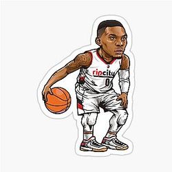 Damian Lillard Chibi Sticker