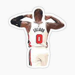 Damian Lillard Basketball Three Point God Sticker