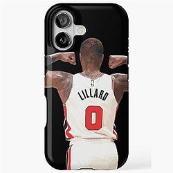 Damian Lillard Basketball Three Point God iPhone Tough Case