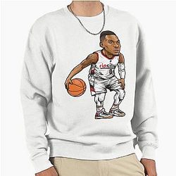 Damian Lillard Art Chibi Pullover Sweatshirt