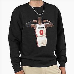 Damian Lillard Basketball Three Point God Pullover Sweatshirt