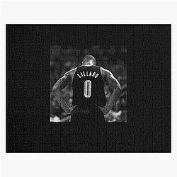 Damian Lillard - Black and White Jigsaw Puzzle