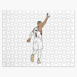 Damian Lillard Waves Good Jigsaw Puzzle