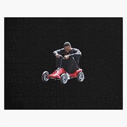 Damian Lillard Riding a Red Car Sticker Jigsaw Puzzle