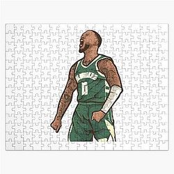 Damian Lillard Celebration Jigsaw Puzzle