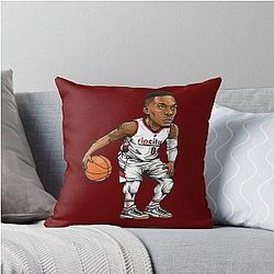 Damian Lillard Art Throw Pillow