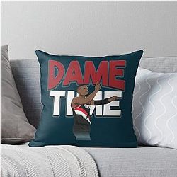 Nba Damian Lillard Throw Pillow