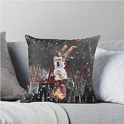 Fun Art Damian Lillard Throw Pillow