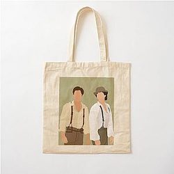 Stefan and Damon Salvatore Vampire Diaries Cotton Tote Bag