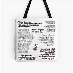 Damon Salvatore TVD Vampire Diaries All Over Print Tote Bag