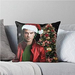 All I Want for Christmas is Damon Salvatore Throw Pillow
