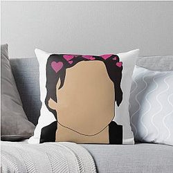 Damon Salvatore Heart Throw Pillow