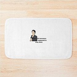 Damon Salvatore Iconic Quotes Bath Mat