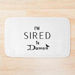 Sired to Damon Salvatore Black Bath Mat