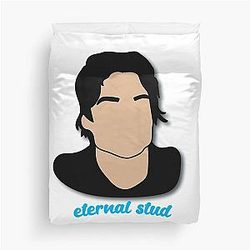 Eternal Study Damon Salvatore Duvet Cover