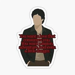 Damon Salvatore Romance Sticker