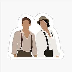 Stefan and Damon Salvatore 1864 Sticker