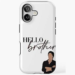 Hello Brother Damon Salvatore Vampire Diaries iPhone Tough Case