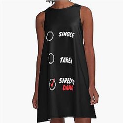 Sired to Damon Salvatore A Line Dress