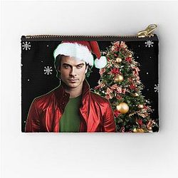 All I Want for Christmas is Damon Salvatore Zipper Pouch