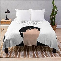 Damon Salvatore Quote Throw Blanket