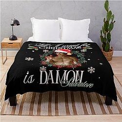All I want for Christmas is a Damon Salvatore throw blanket