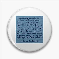 Dana Scully Beyond the Sea Quote Pin