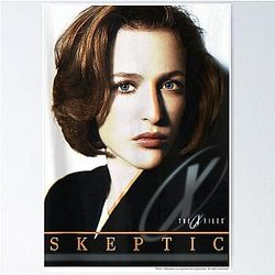 Dana Scully Skeptic Portrait Poster