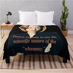 Please explain me the scientific nature of the whammy - Dana Scully Throw Blanket