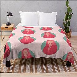 Dana Scully The X Files Gillian Anderson Retro Vintage 90s Throw Blanket