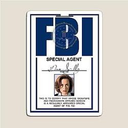 Dana Scully Badge Magnet