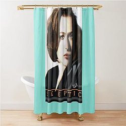 Dana Scully Skeptic Portrait Shower Curtain