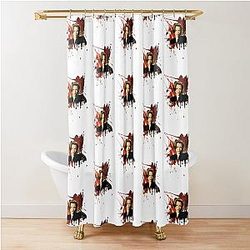 Dana Scully Color Dripping Shower Curtain