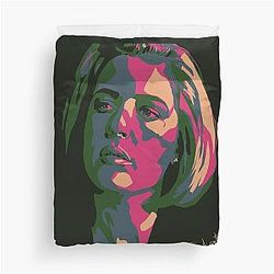 Dana Scully Colorblock Duvet Cover