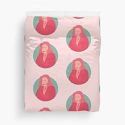 Dana Scully The X Files Gillian Anderson Digital Art Retro Vintage 90s Duvet Cover