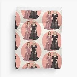 Gillian Anderson X Files Stella Gibson The Fall Strawberry Dress Fan Art Duvet Cover