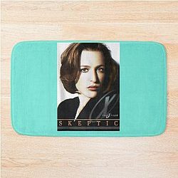 Dana Scully Skeptic Portrait Bathroom Mat