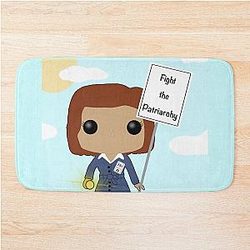 Dana Scully Protesting the Bath Mat