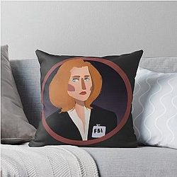 Special Agent Dana Scully Throw Pillow