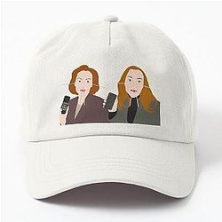 90s Gillian Anderson as Dana Scully BTS photos Dad Hat