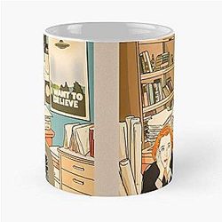 The Skeptical Dana Scully in Mulder's Office X-Files Classic Mug - Funny Gift Coffee Tea Cup White 11 Oz